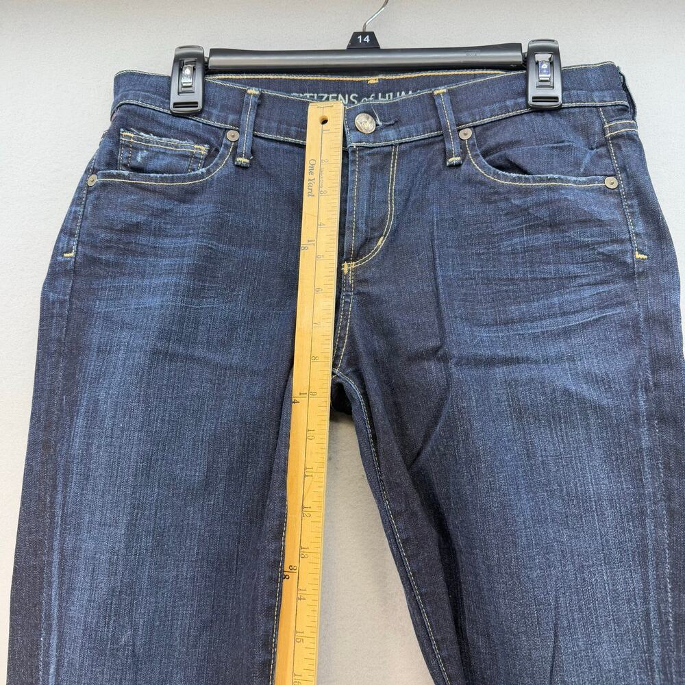 Citizens of Humanity Jeans Women's 28 (6) Dark Blue Straight Leg Classic Preppy - Picture 14 of 16